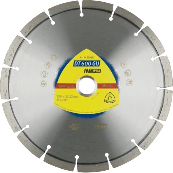 Алмазный диск KLINGSPOR 125X2,4X22,23/9S/10/S/DT/SUPRA/DT600GU