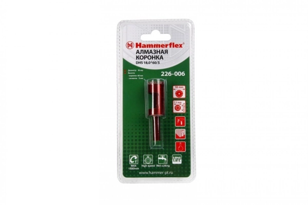 Коронка алмазная DHS 18.0*60/5