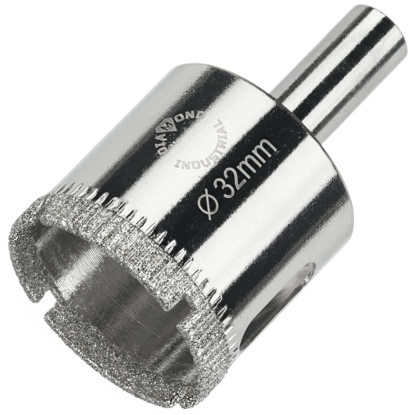 Алмазная коронка по керамике, плитке и стеклу 32 мм Diamond Industrial