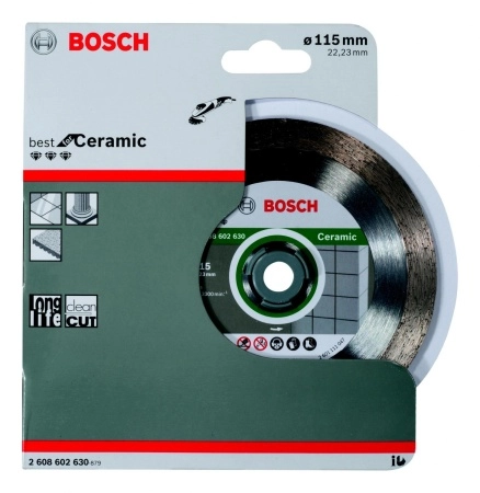 Круг алмазный BOSCH BEST FOR CERAMIC 115X22 (2608602630) Ф115х22мм по керамике
