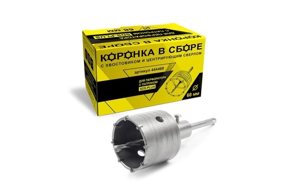 Коронка твердосплавная ГРАНИТ. Ф68мм SDS-PLUS (444468)