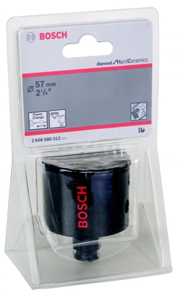 Коронка алмазная BOSCH Ф57х51мм резьба под адаптер (DIAMOND FOR HARD CERAMICS 2608580312)