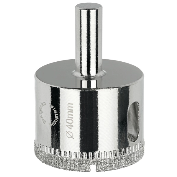 Алмазная коронка по керамике, плитке и стеклу 40 мм Diamond Industrial