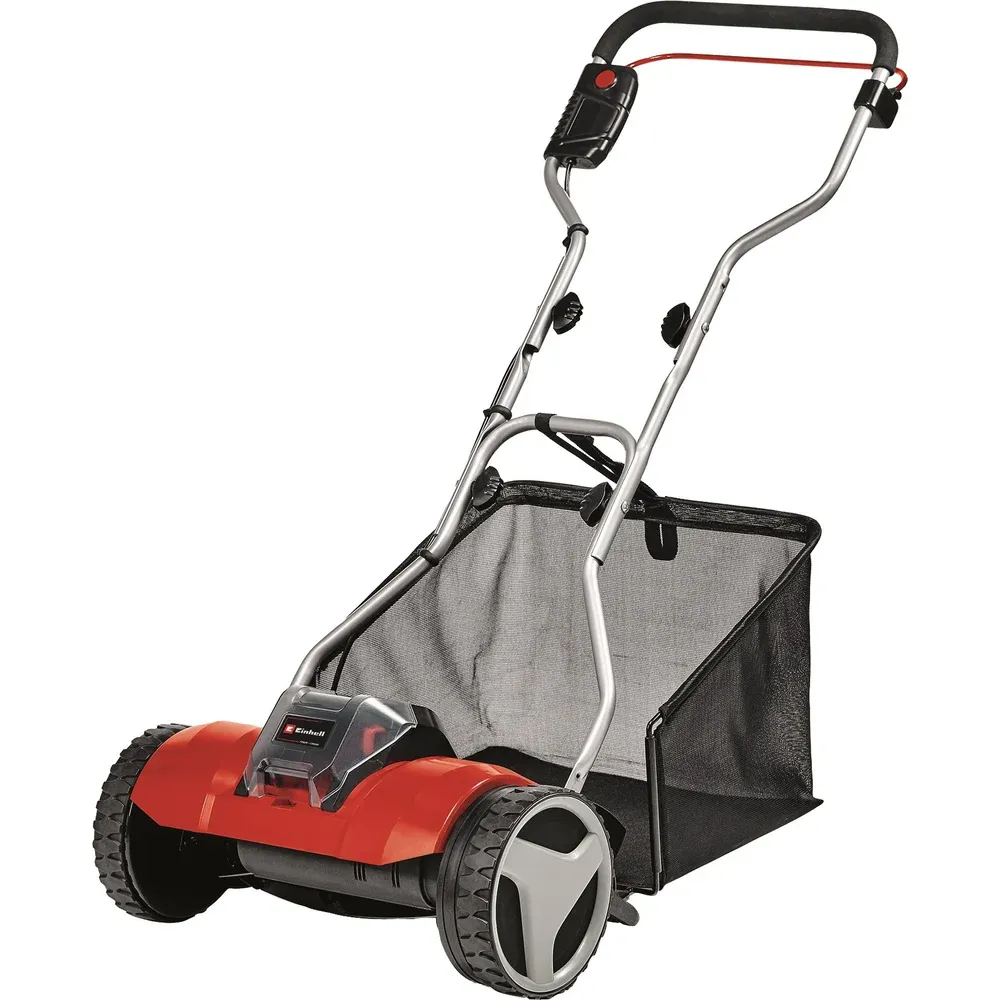фото аккумуляторная газонокосилка einhell pxc ge-hm 18/38 li-solo