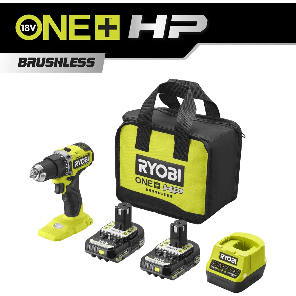 фото бесщеточная дрель-шуруповерт ryobi one+ rdd18c-220s
