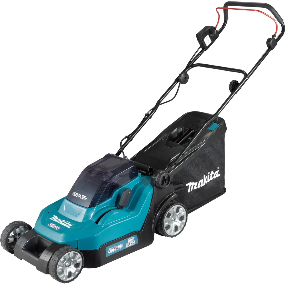 фото аккумуляторная газонокосилка makita dlm382pm2