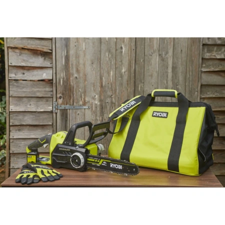 фото бесщеточная аккумуляторная цепная пила ryobi one+ ocs1830 5133002829