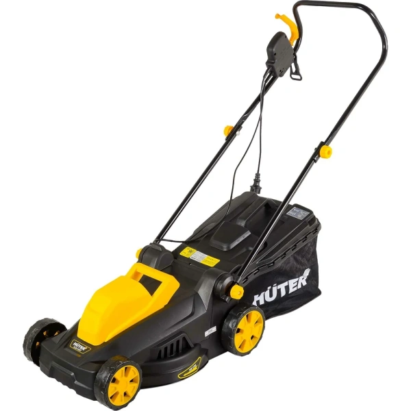 фото электрическая газонокосилка huter elm-1400t