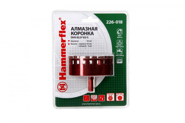 Коронка алмазная Ф83мм HEX (DHS 83.0*65/5)