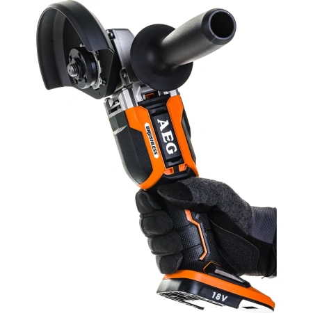 фото бесщеточная угловая шлифмашина aeg bews18-125bl-0