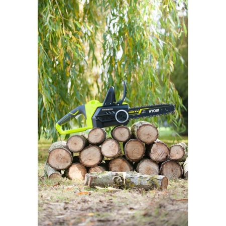 фото бесщеточная аккумуляторная цепная пила ryobi one+ ocs1830 5133002829